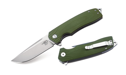 BESTECH LION BG01B Army Green G10 Handle 3.47" D2 Blade