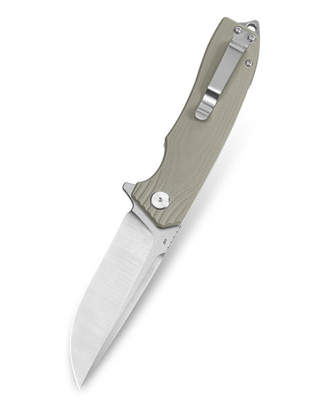 BESTECH LION BG01C Beige G10 Handle 3.47" D2 Blade