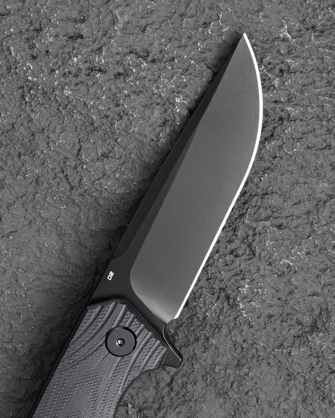 BESTECH LION BG01D Black G10 Handle 3.47" D2 Blade