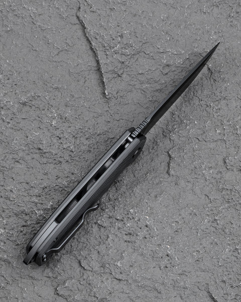 BESTECH LION BG01D Black G10 Handle 3.47" D2 Blade