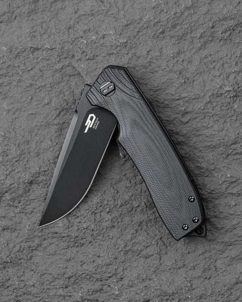BESTECH LION BG01D Black G10 Handle 3.47" D2 Blade