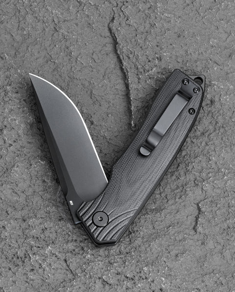 BESTECH LION BG01D Black G10 Handle 3.47" D2 Blade