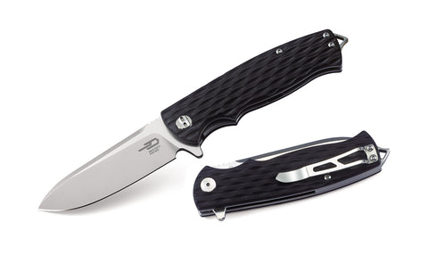 BESTECH GRAMPUS BG02A Black G10 Handle 3.47" D2 Blade