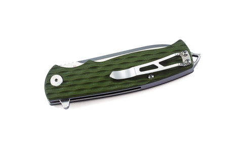 BESTECH GRAMPUS BG02B Green G10 Handle 3.47" D2 Blade