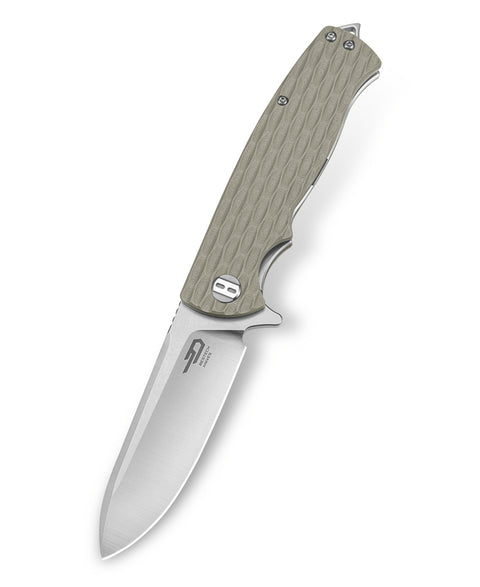 BESTECH GRAMPUS BG02C Beige G10 Handle 3.47" D2 Blade