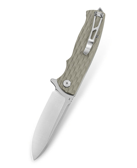 BESTECH GRAMPUS BG02C Beige G10 Handle 3.47" D2 Blade