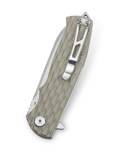 BESTECH GRAMPUS BG02C Beige G10 Handle 3.47" D2 Blade