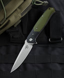 BESTECH SWORDFISH BG03A Black and Green G10 Handle: 3.94