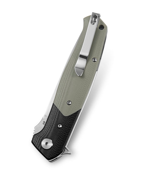 BESTECH SWORDFISH BG03B Black and Beige G10  Handle 3.94" D2 Blade