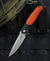 BESTECH SWORDFISH BG03C Black and Orange G10 Handle 3.94" D2 Blade