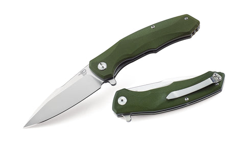 BESTECH WARWOLF BG04B Army green G10 Handle 3.5" D2 Blade