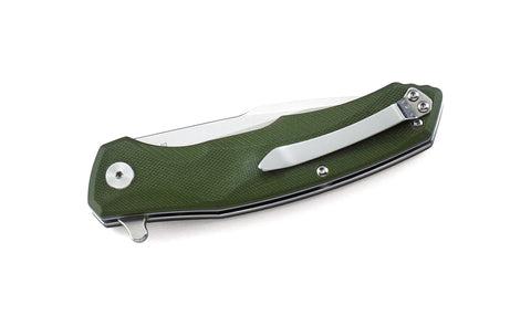 BESTECH WARWOLF BG04B Army green G10 Handle 3.5" D2 Blade