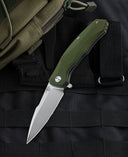 BESTECH WARWOLF BG04B Army green G10 Handle 3.5