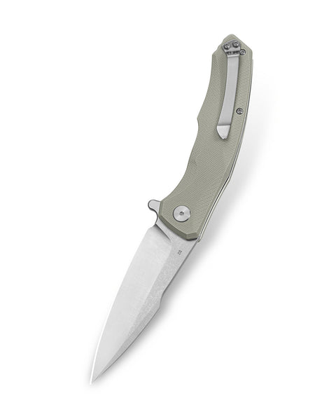 BESTECH WARWOLF BG04C Beige G10 Handle 3.5" D2 Blade