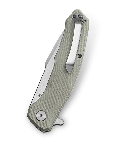BESTECH WARWOLF BG04C Beige G10 Handle 3.5" D2 Blade