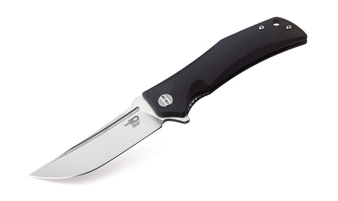 BESTECH SCIMITAR BG05A-1 Black G10 Handle 3.5" D2 Blade
