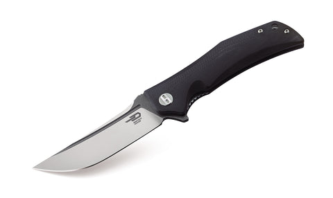 BESTECH SCIMITAR BG05A-2 Black G10 Handle 3.5" D2 Blade