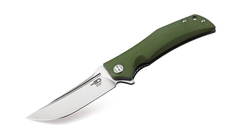 BESTECH SCIMITAR BG05B-1 Army Green G10 Handle 3.5" D2 Blade