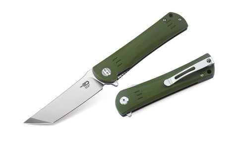BESTECH KENDO BG06B-1 Army Green G10 Handle 3.5" D2 Blade