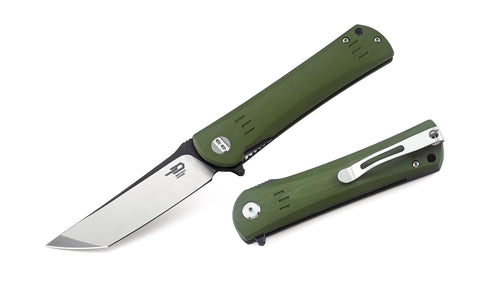 BESTECH KENDO BG06B-2 Army Green G10 Handle 3.5" D2 Blade