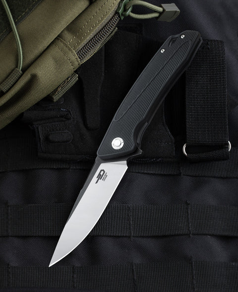BESTECH SPIKE Nylon+Glass Fiber Handle: 3.54" 12C27 Blade BG09A-1