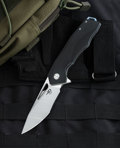 BESTECH TOUCAN G10 Handle: 3.47" D2 Blade BG14A-1