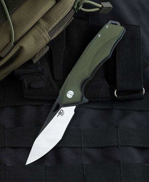 BESTECH TOUCAN G10 Handle: 3.47" D2 Blade BG14B-2