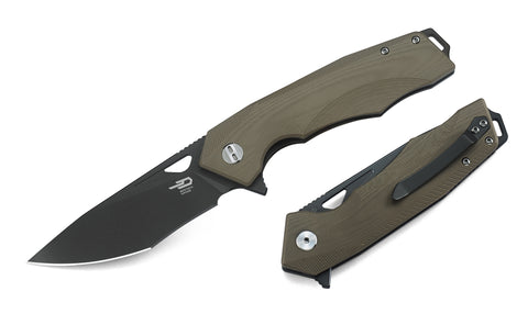 BESTECH TOUCAN G10 Handle: 3.47" D2 Blade BG14C-2