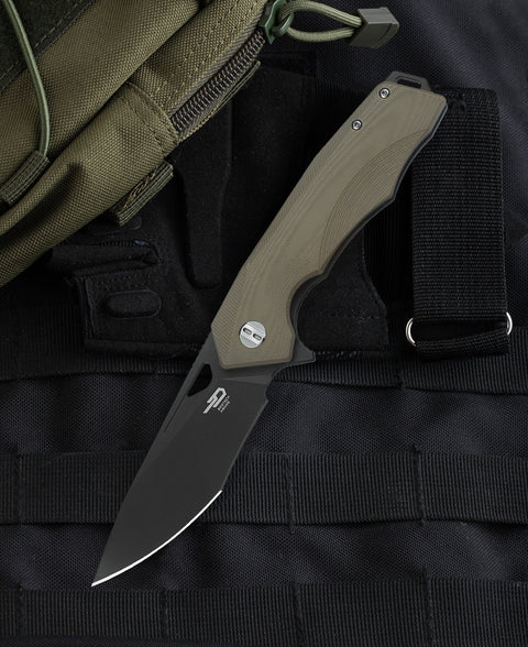 BESTECH TOUCAN G10 Handle: 3.47" D2 Blade BG14C-2