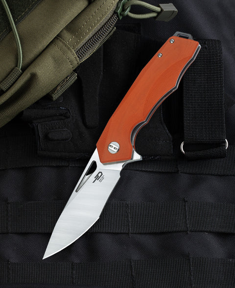 BESTECH TOUCAN G10 Handle: 3.47" D2 Blade BG14D-1