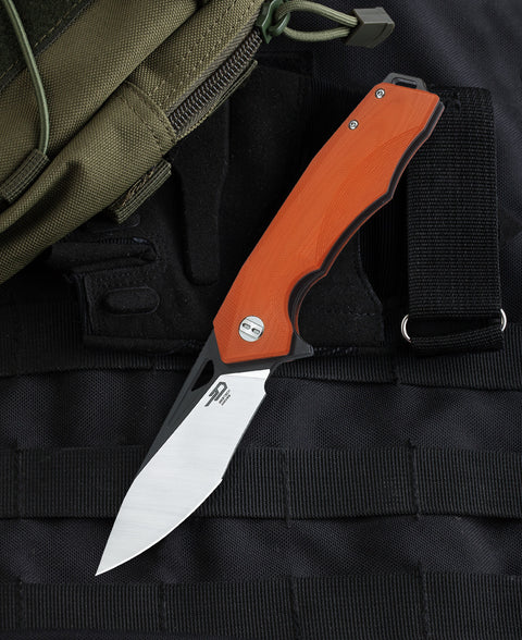 BESTECH TOUCAN G10 Handle: 3.47" D2 Blade BG14D-2