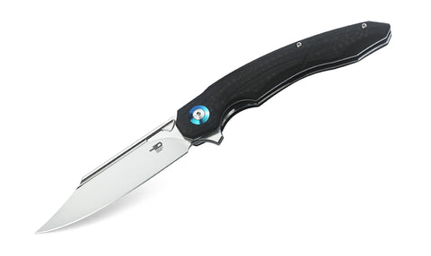 BESTECH FANGA BG18C Interlayer with Carbon Fiber and G10 Handle 4.25" D2 Blade