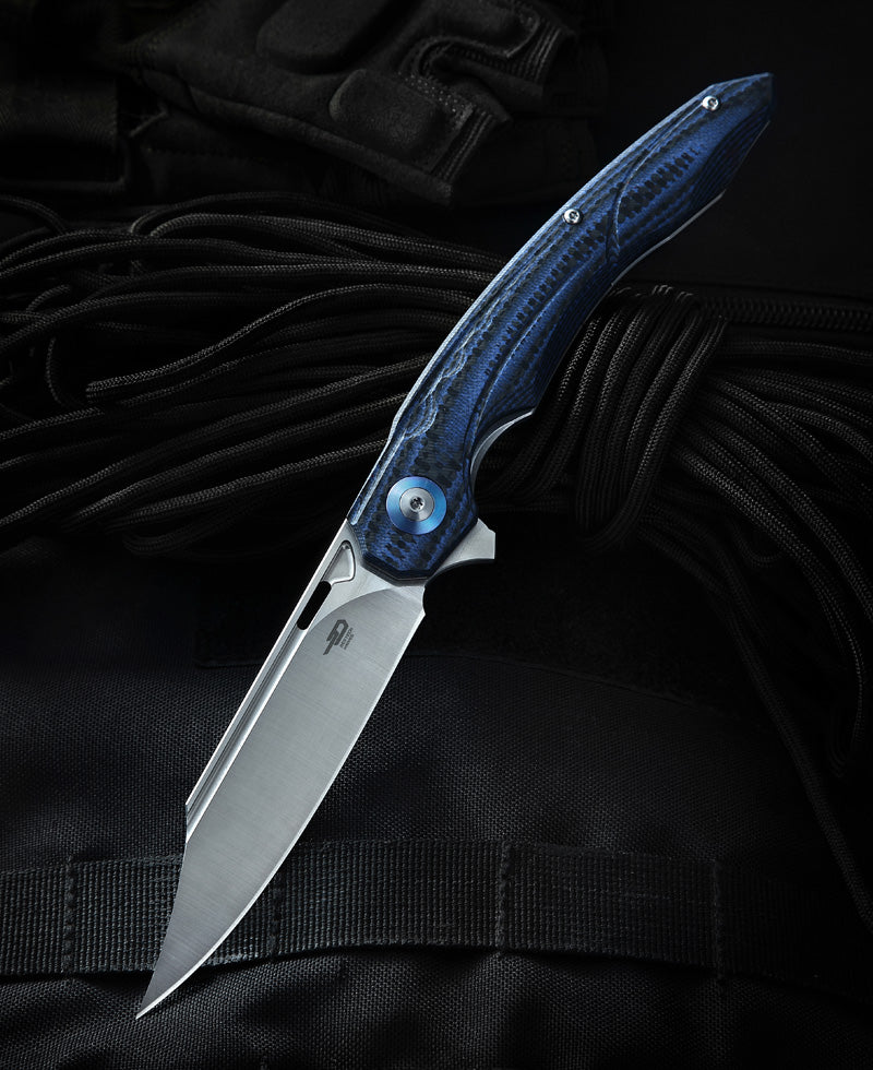 BESTECH FANGA BG18E Interlayer with Carbon Fiber and G10 Handle