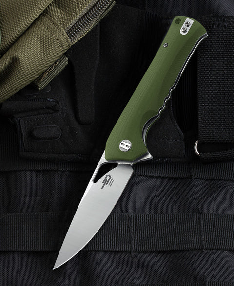 BESTECH MUSKIE BG20B-1 3.54" D2 Blade G10 Handle
