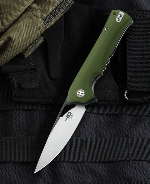 BESTECH MUSKIE BG20B-2 3.54" D2 Blade G10 Handle