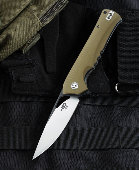 BESTECH MUSKIE BG20C-2 3.54" D2 Blade G10 Handle