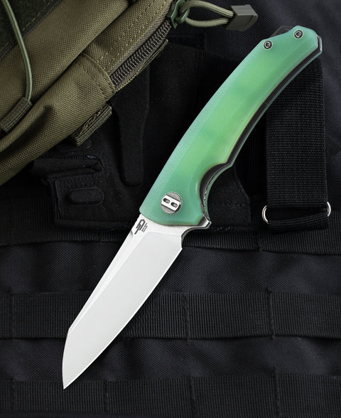 BESTECH TEXEL G10 Handle: 3.23" D2 Blade BG21B-1