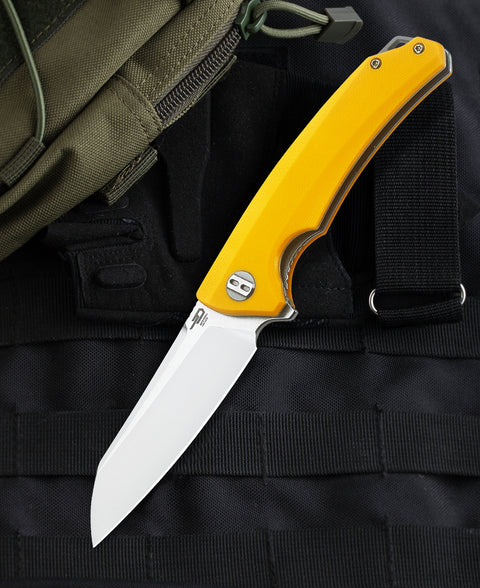 BESTECH TEXEL G10 Handle: 3.23" D2 Blade BG21C-1