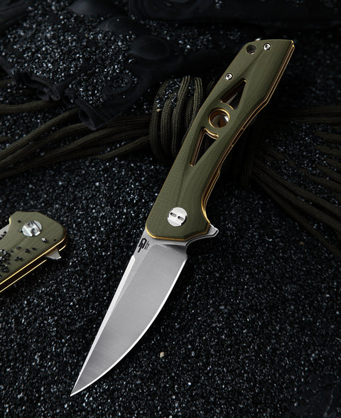BESTECH EYE OF RA G10 Handle: 3.39" D2 Blade BG23B