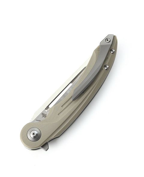 BESTECH IRIDA BG25B: G10 Handle 3.82" 14C28N Blade