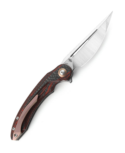 BESTECH IRIDA BG25E Interlayer with Carbon Fiber and G10 Handle 3.82" 14C28N Blade