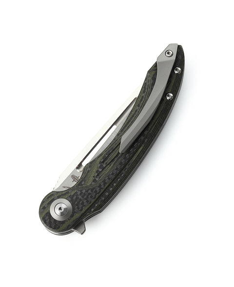 BESTECH IRIDA BG25F Interlayer with Carbon Fiber and G10 Handle 3.82" 14C28N Blade