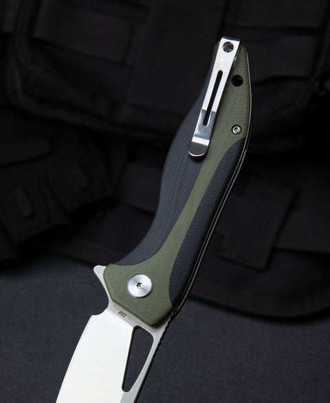 BESTECH KOMODO G10 Handle: 3.35" D2 Blade BG26A