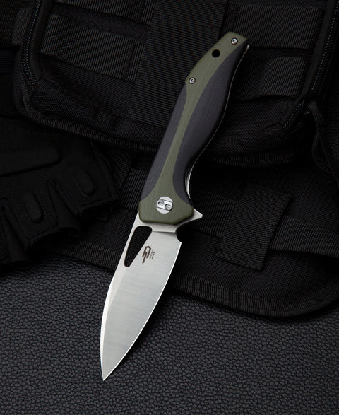 BESTECH KOMODO G10 Handle: 3.35" D2 Blade BG26A