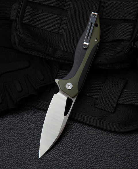 BESTECH KOMODO G10 Handle: 3.35" D2 Blade BG26A