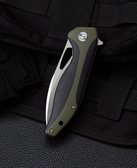 BESTECH KOMODO G10 Handle: 3.35" D2 Blade BG26A