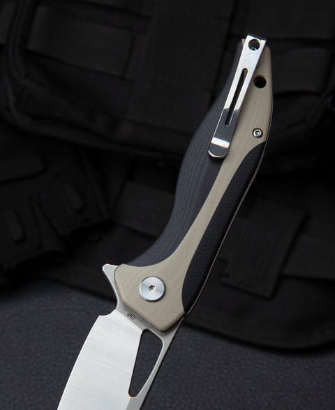 BESTECH KOMODO G10 Handle: 3.35" D2 Blade BG26B