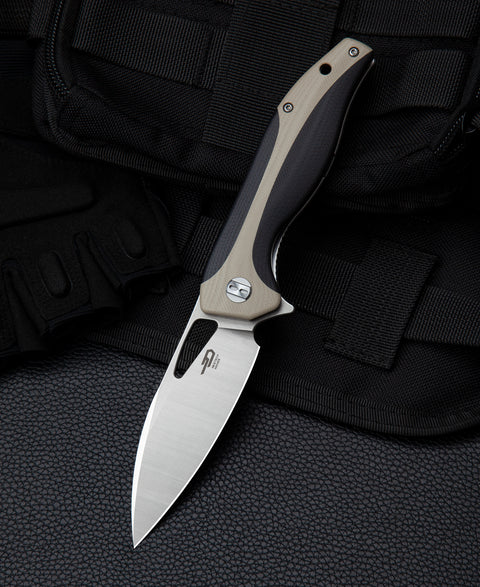 BESTECH KOMODO G10 Handle: 3.35" D2 Blade BG26B