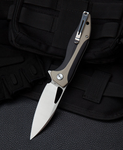 BESTECH KOMODO G10 Handle: 3.35" D2 Blade BG26B