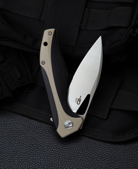 BESTECH KOMODO G10 Handle: 3.35" D2 Blade BG26B